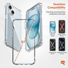 ROOCASE Plexis Clear Case for iPhone 15, Slim Transparent Cover