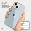 ROOCASE Plexis Clear Case for iPhone 15, Slim Transparent Cover