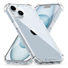 ROOCASE Plexis Clear Case for iPhone 15, Slim Transparent Cover