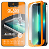 ROOCASE 3-Pack Glass Screen Protector for Apple iPhone 13 / 13 Pro, Include Easy Install Frame